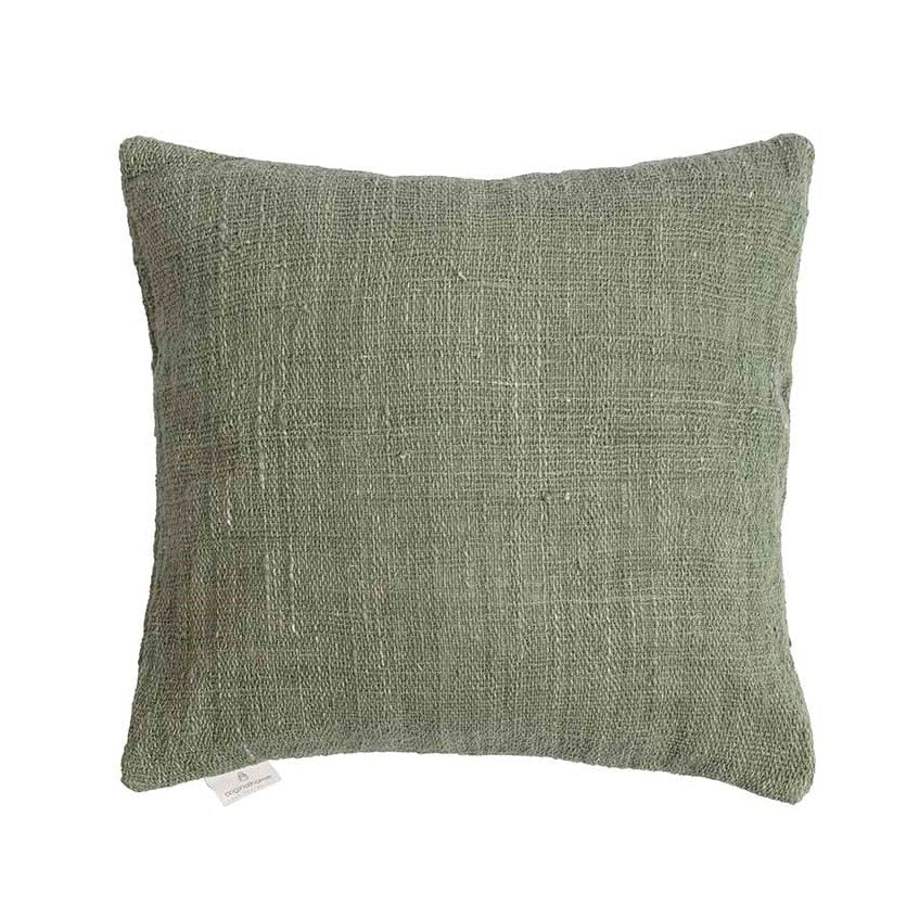 Image of Originalhome kussenhoes gerecycled katoen groen - 60x60 cm
