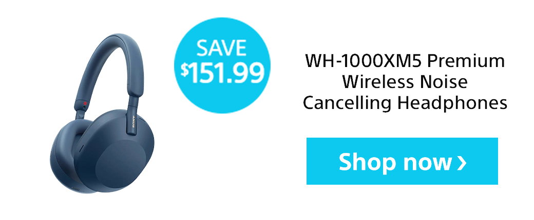 Save $151.99 | WH-1000XM5 Premium Wireless Noise Cancelling Headphones | Shop now