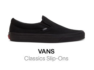 Vans Classic Slip-Ons in Black