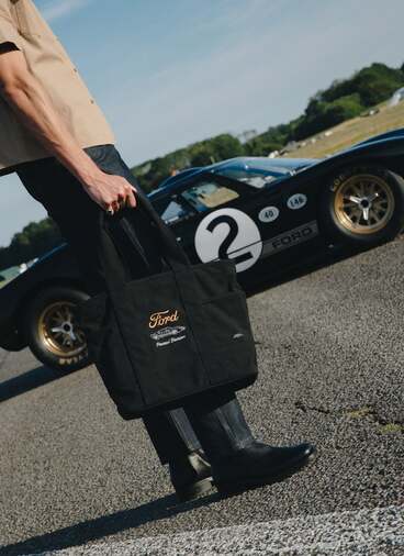 GT40 Embroidered Tote Bag | Ford x Percival | Black