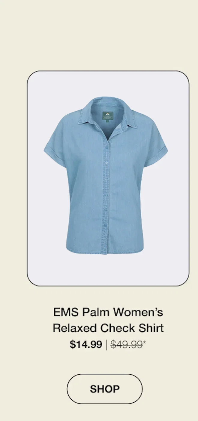 EMS Palm Women’s Relaxed Check Shirt