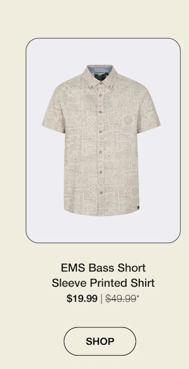 EMS Bass Short Sleeve Printed Shirt