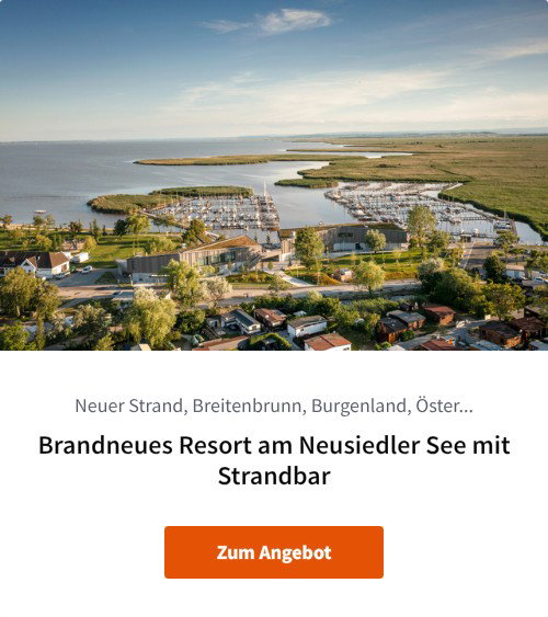 Brandneues Resort am Neusiedler See mit Strandbar
