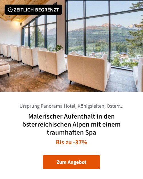 Malerischer Aufenthalt in den österreichischen Alpen mit einem traumhaften Spa