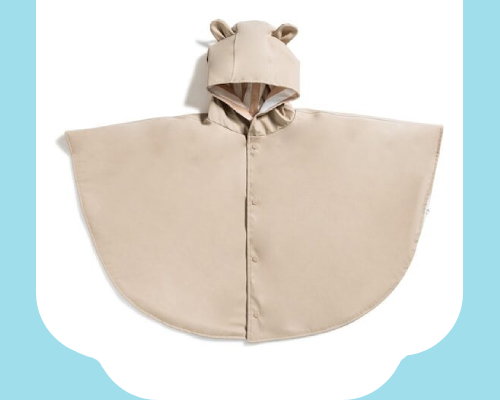 Poncho de pluie beige cocon 6-36 mois Marèse