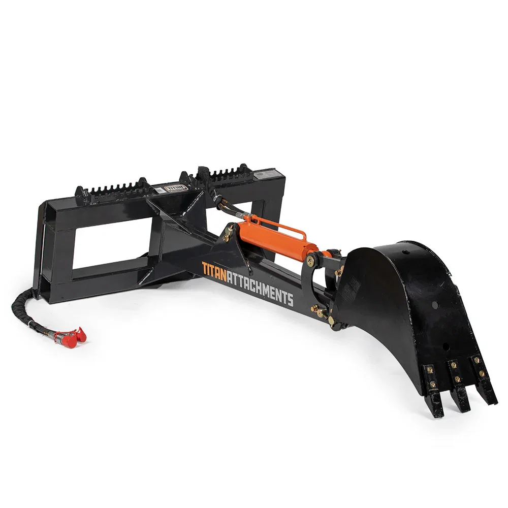 Image of Skid Steer Fronthoe Excavator Attachment | 12" Bucket