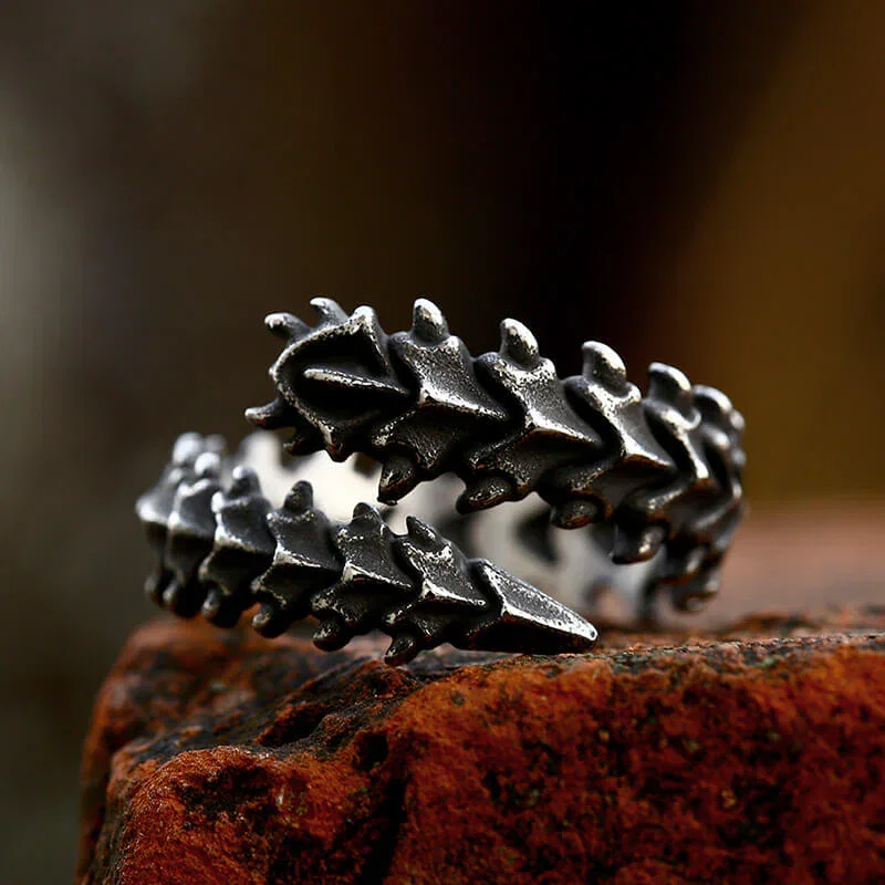 Image of Centipede Stainless Steel Gothic Ring
