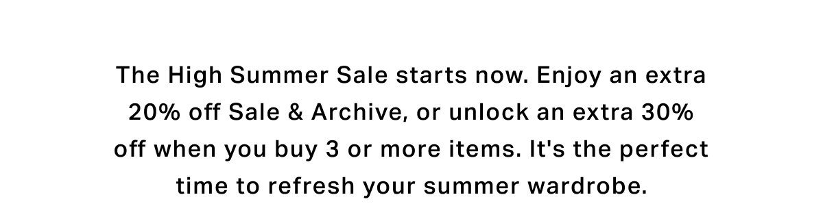 High Summer Sale