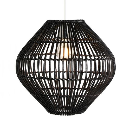 Bamboo Bobbin Easyfit Shade, Matte Black