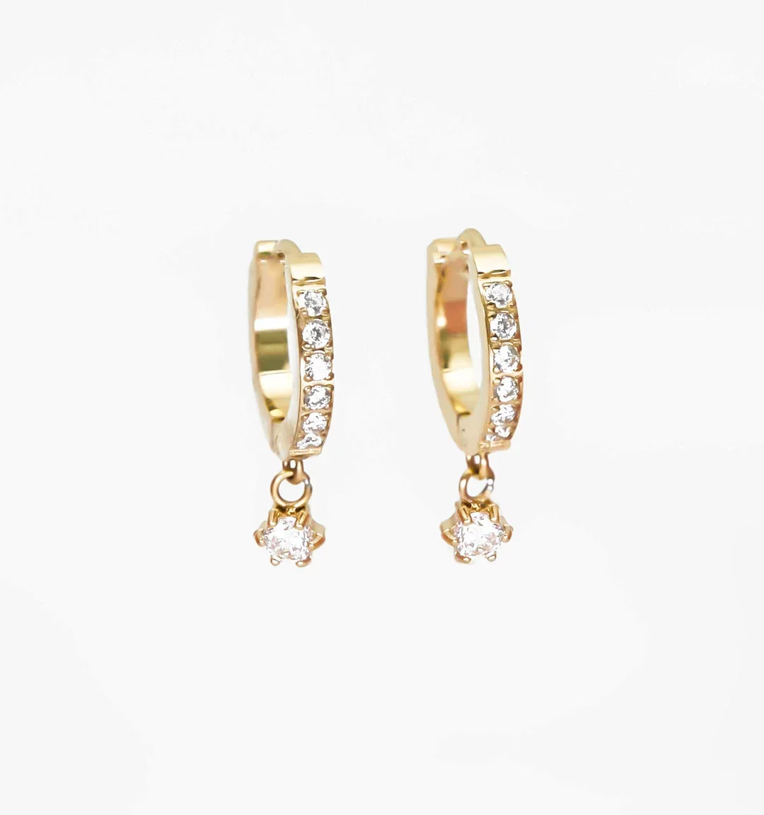 Image of Pave Drop Earrings