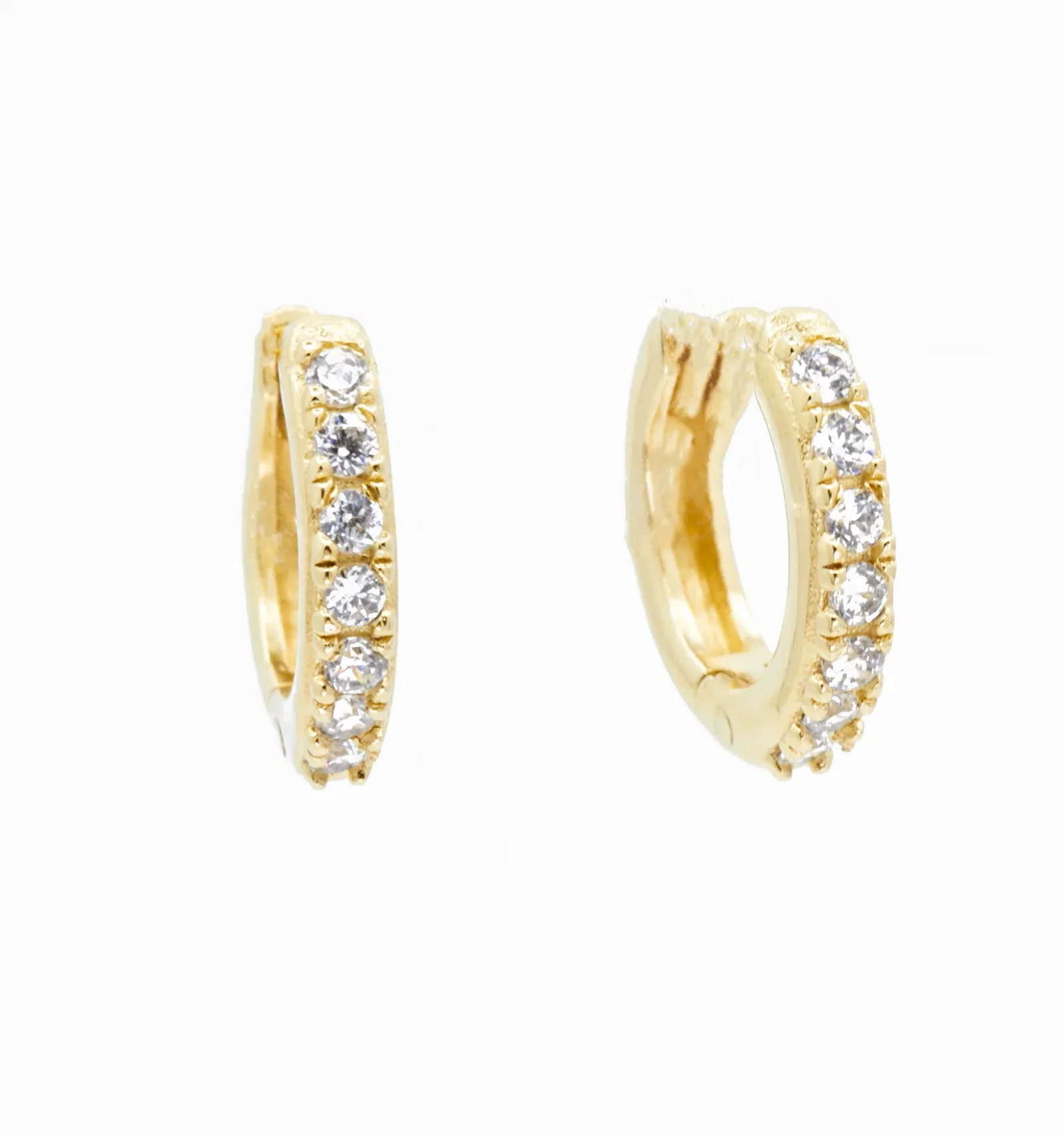 Image of Studded Hoop Earrings