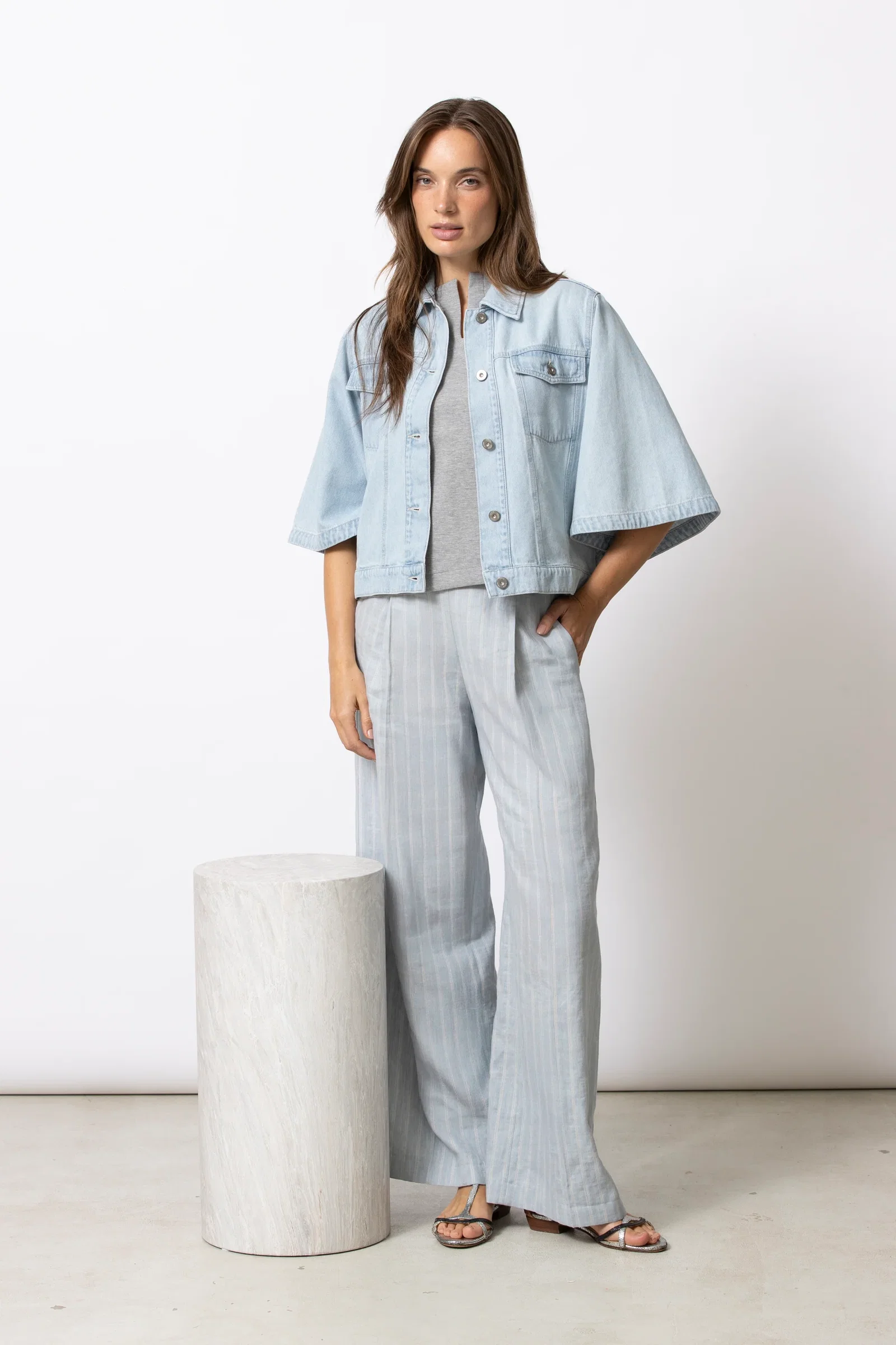 Image of WIMA bleach denim jasje
