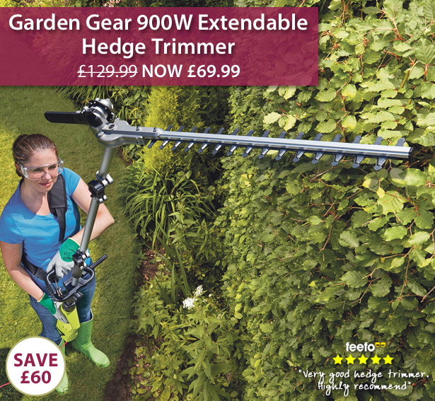 Garden Gear 900W Extendable Hedge Trimmer