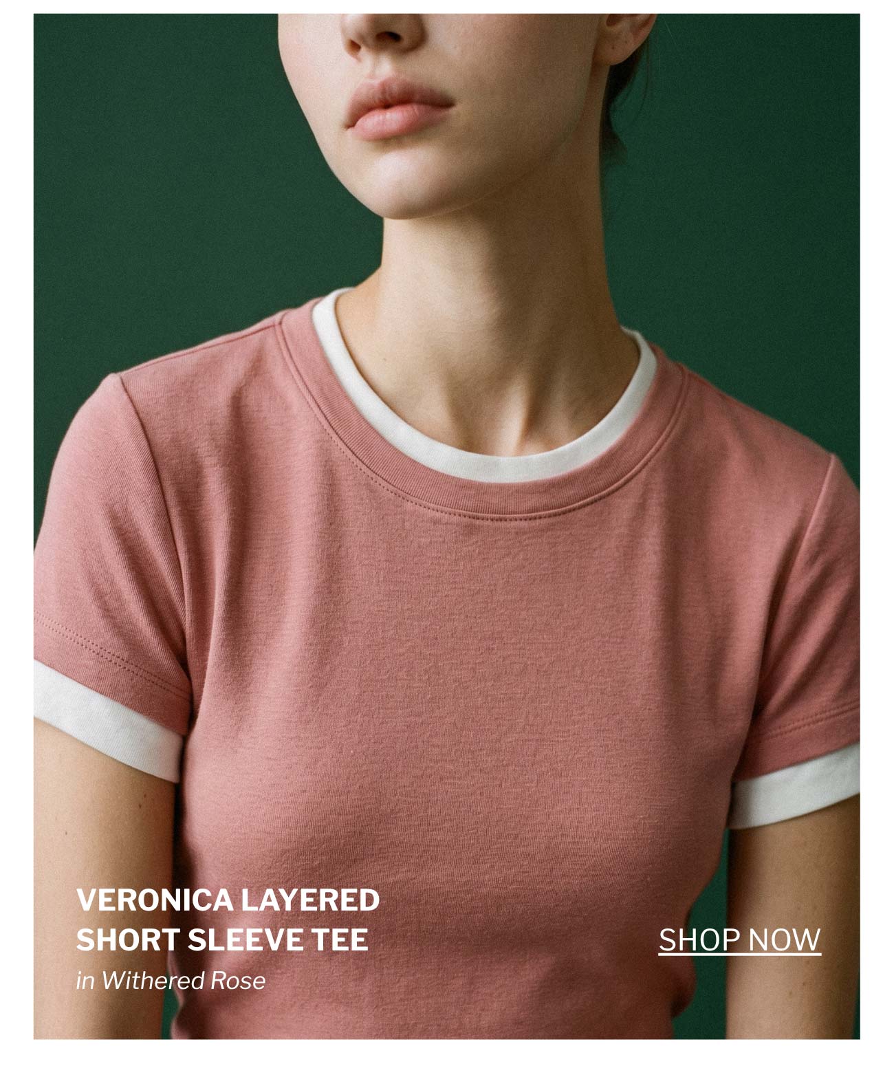 Veronica Layered Short Sleeve Tee