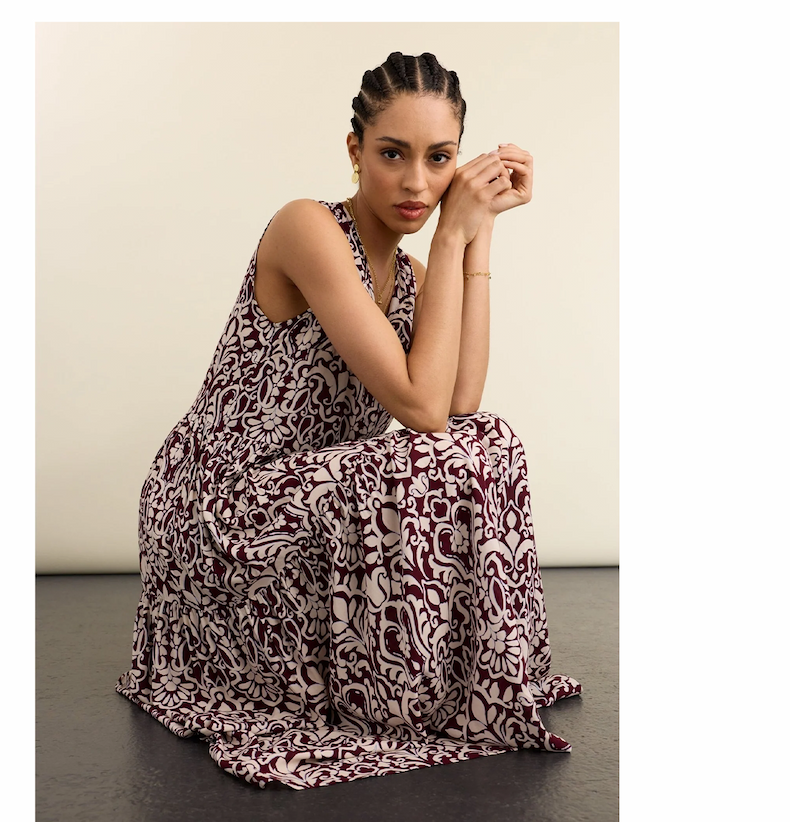 Annmarie Sleeveless Printed Dress