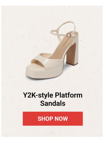 Y2K-style Platform Sandals