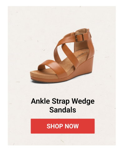Ankle Strap Wedge Sandals