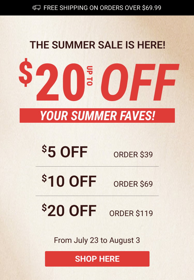 Save Up to $20 Off Your Order