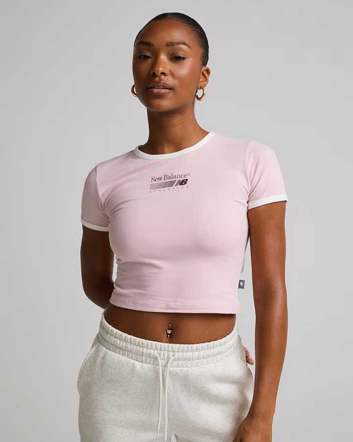 New Balance Womens Trackside Ringer T-Shirt
