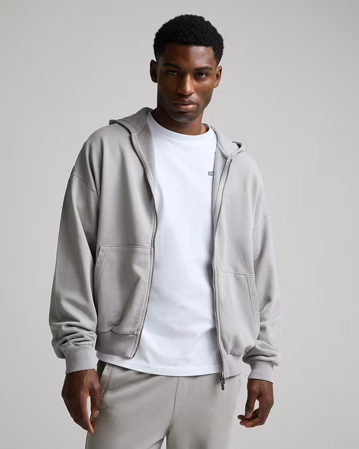 Celebre Washed Zip Through Hoodie
