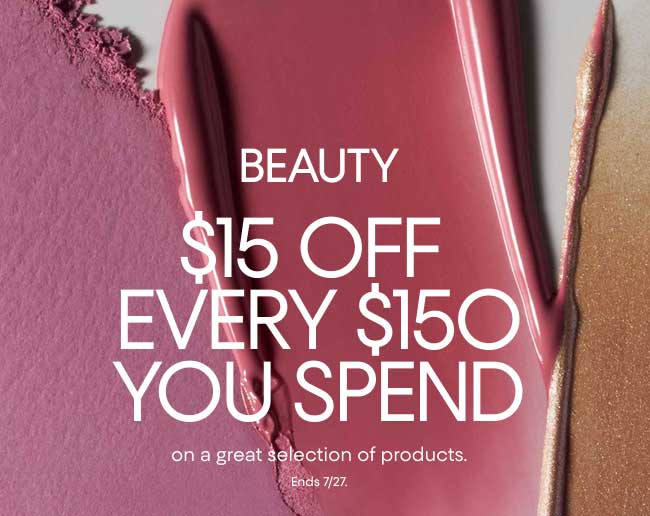 $15 off every $150 you spend