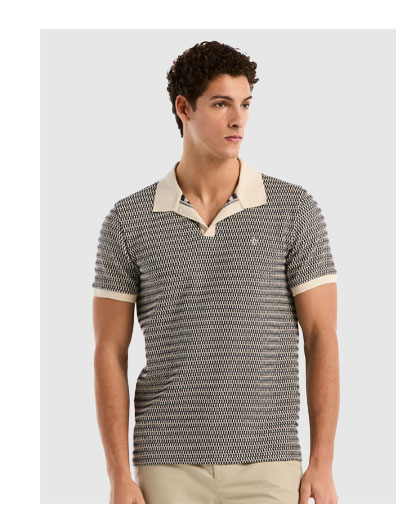 Shop Crochet Stitch Johnny Collar Polo
