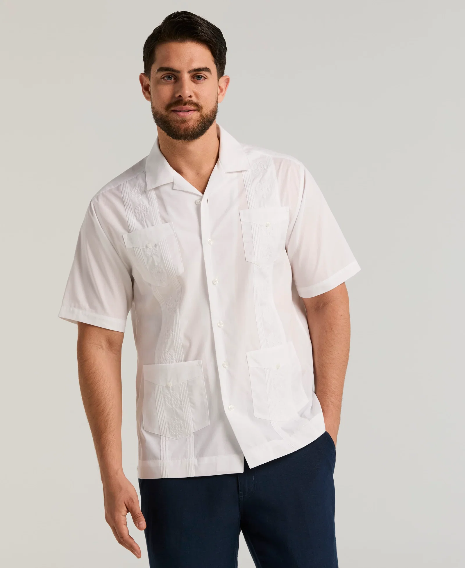 Image of Authentic Embroidered Guayabera