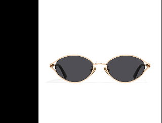Image of small round black sunglasses