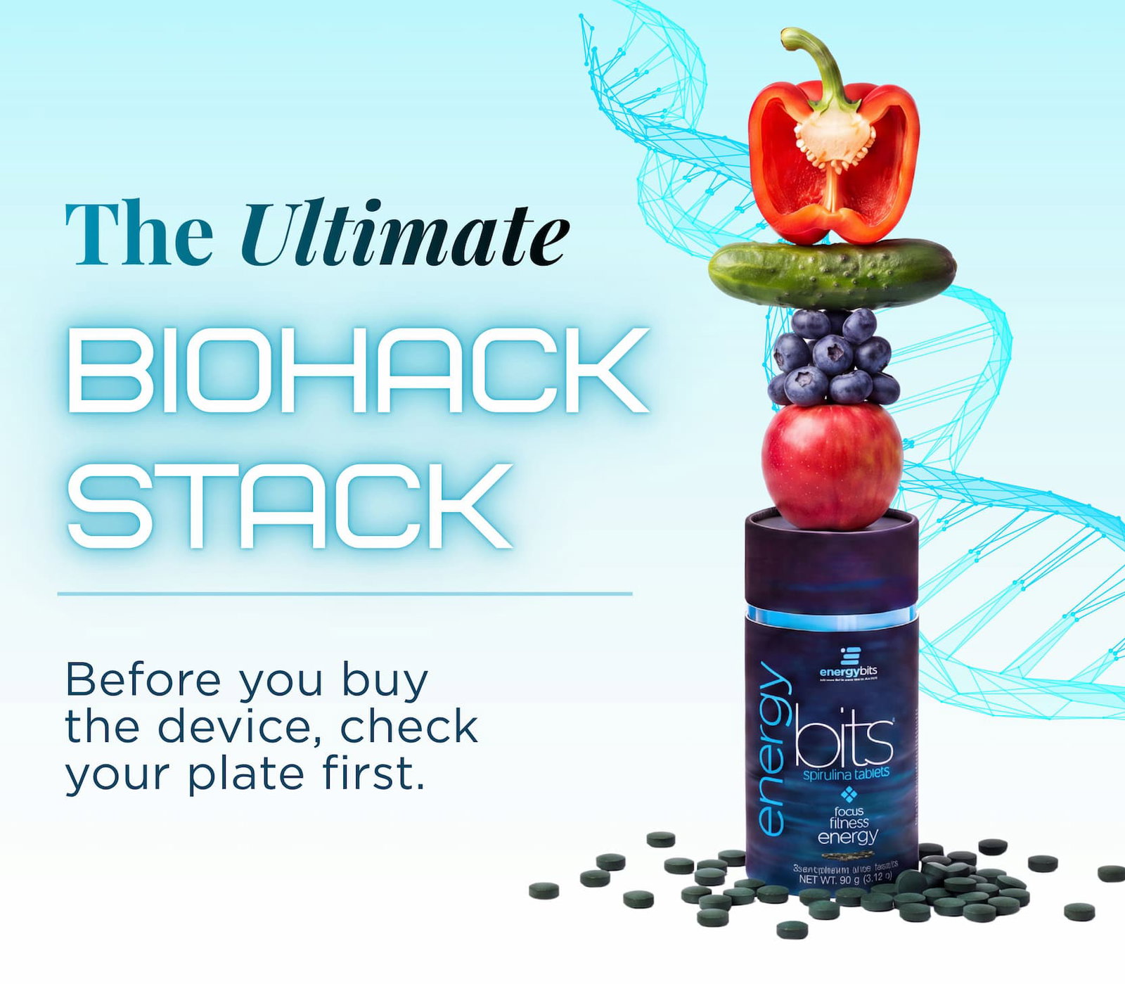 The Ultimate Biohack Stack. Before you buy the device, check your plate first.
