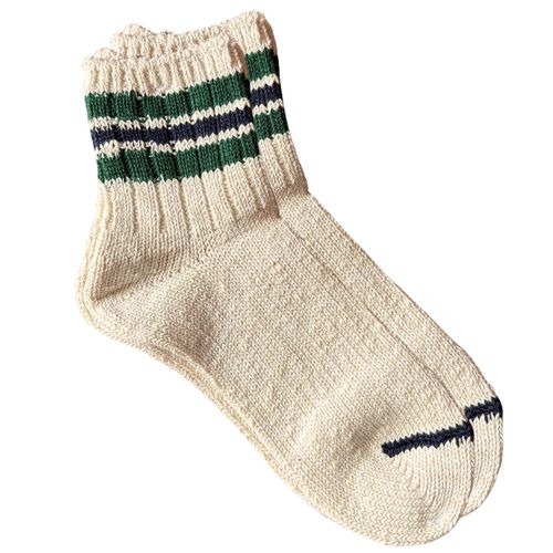 Anonymous Ism Stripes Short Slub Socks - Ivory
