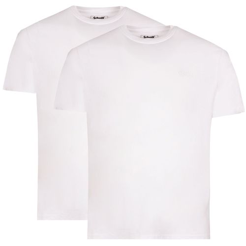 Schott NYC 2 Pack Crew Neck T-Shirt - White