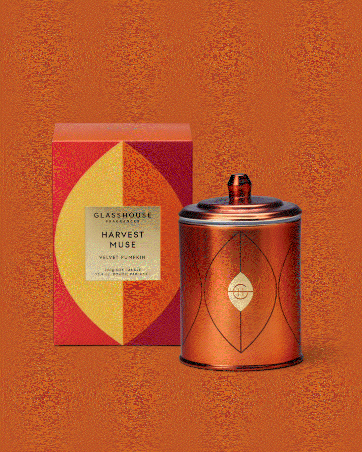 HARVEST MUSE VELVET PUMPKIN CANDLE