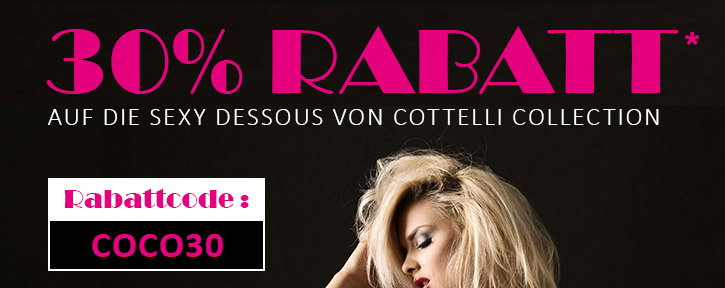 Scharfe 30% Rabatt auf Cottelli Collection Dessous: nur solange der Vorrat reicht