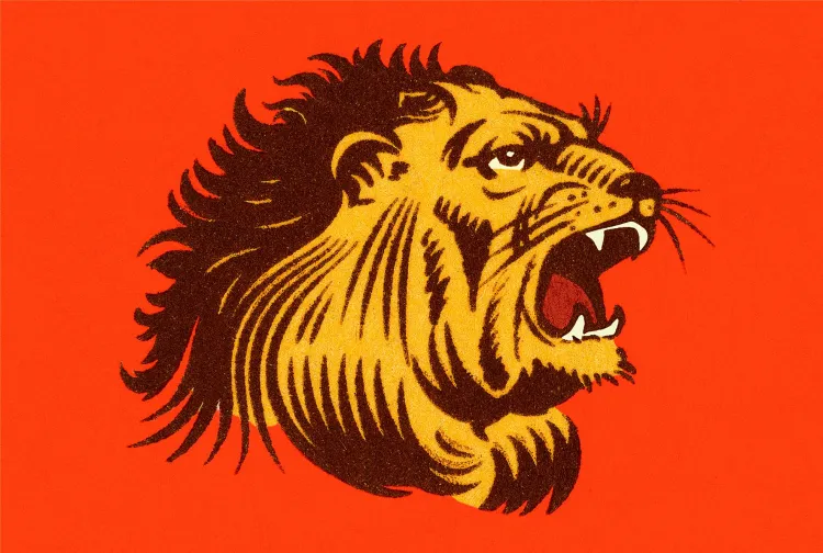 An illustration of a lion roaring | Getty Images