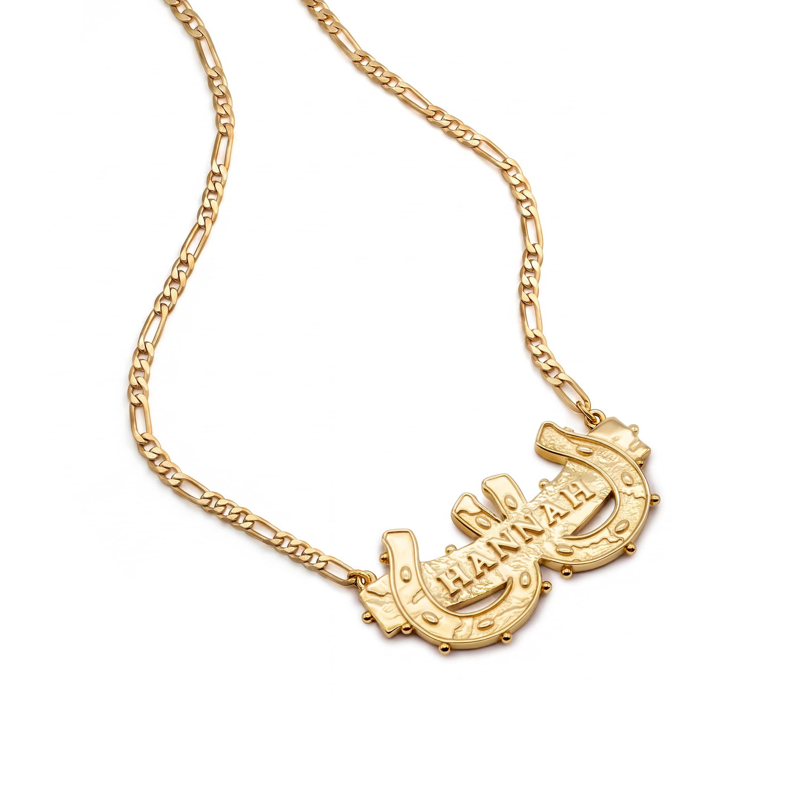 Image of Shrimps Double Horseshoe Personalised Necklace