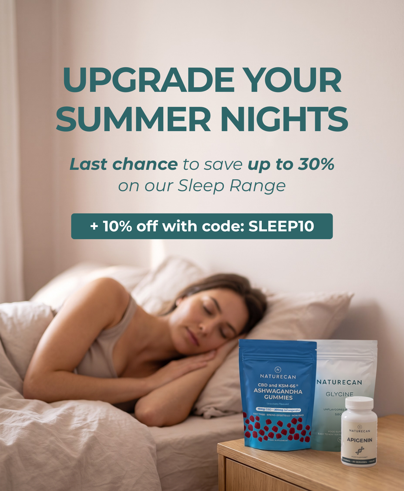 Upgrade summer nights, last chance to save up to 30%
