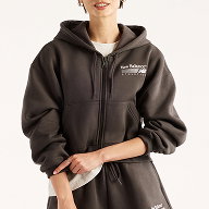 Trackside Fleece Full Zip BLACK CEMENT