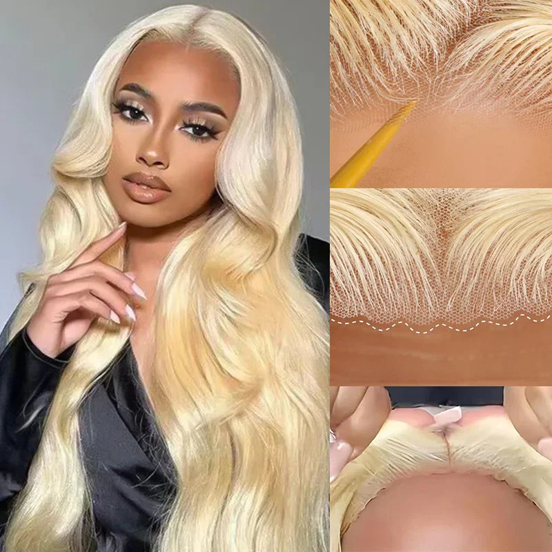 Special offer | 18inch = $77.69 #613 Body Wave Glueless 6X5 Wig Blonde Colored Wear And Go Wig - 6x5 lace / 24 inch