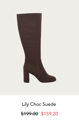Lily Choc Suede