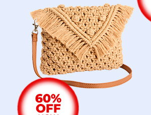 Mimi Macrame Cross Body Bag - 60% Off Now £18