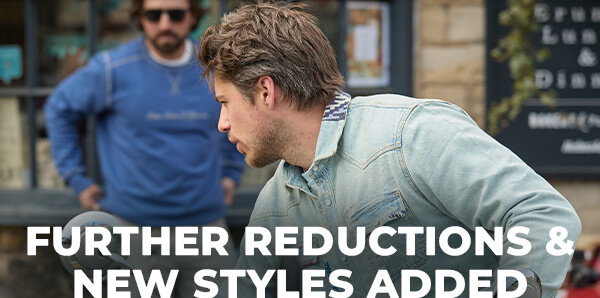 Further Reductions & New Styles Added - Menswear Summer Sale