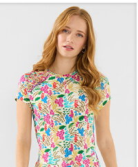 Summer Florals Jersey Tunic Top - 55% Off Now £20