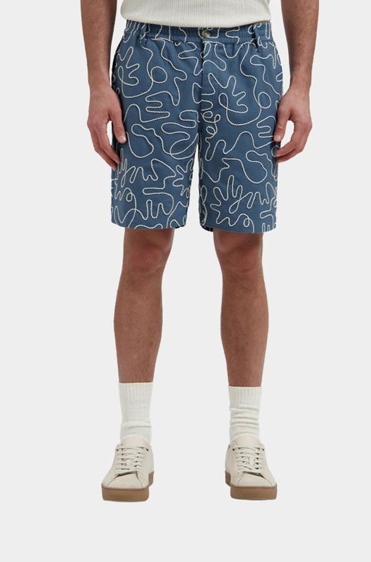 Dstrezzed-Korte-broek-Blauw