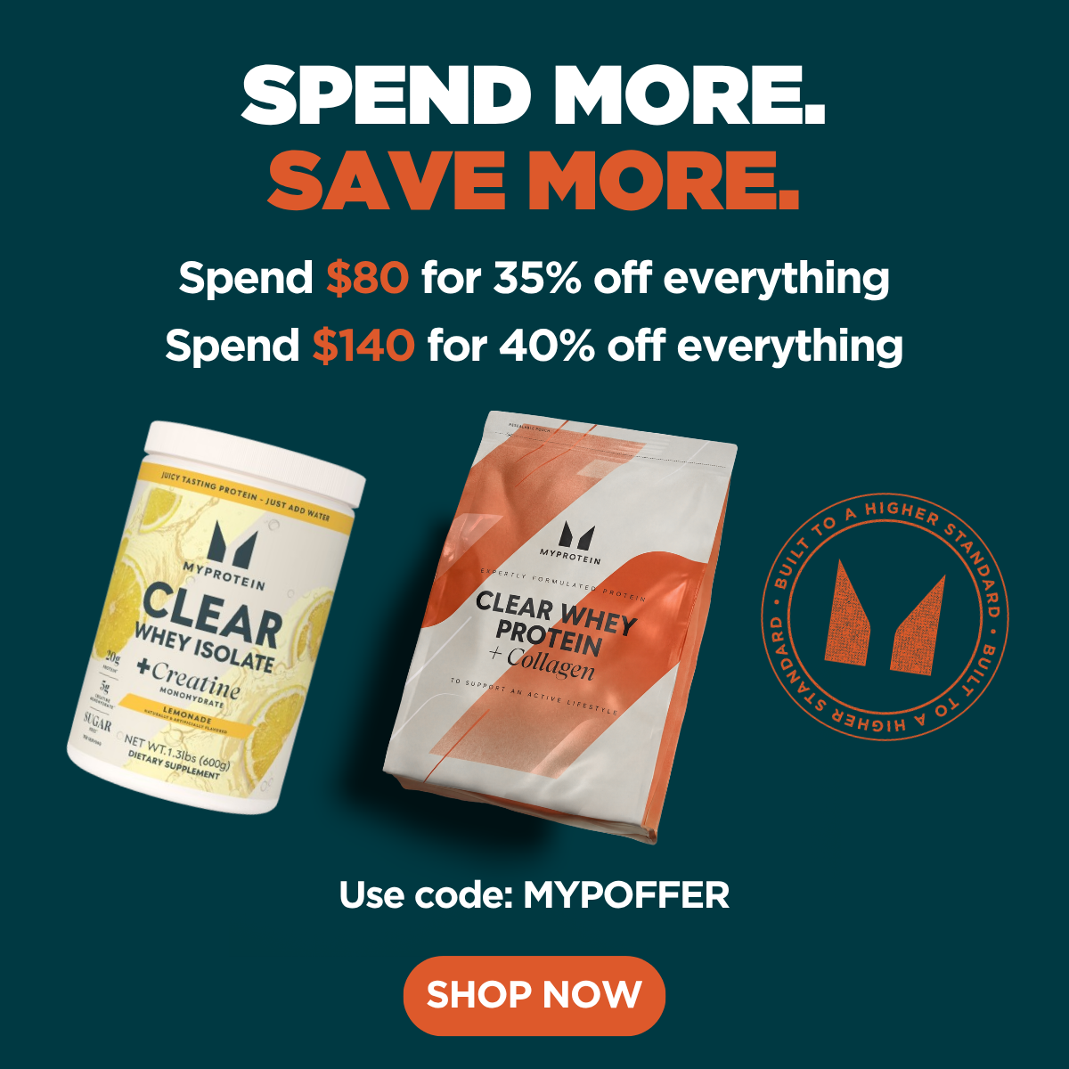 Spend more, save more!