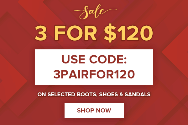 3 PAIRS FOR $120