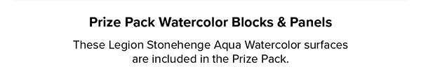 Prize Pack Watercolor Blocks & Panels