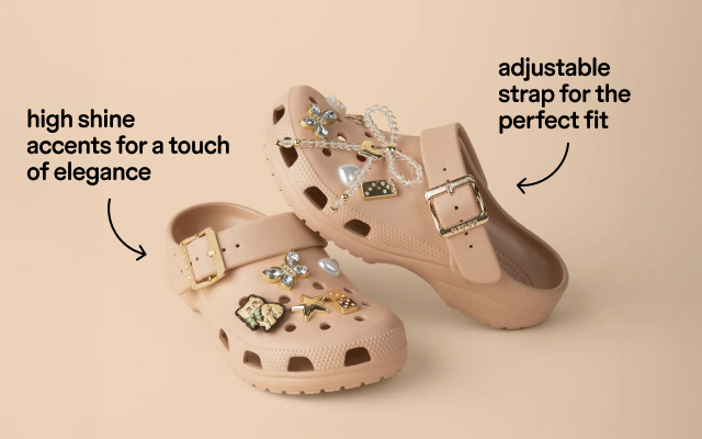 Check Out The Details Of The Classic Metallic Buckle Clog!