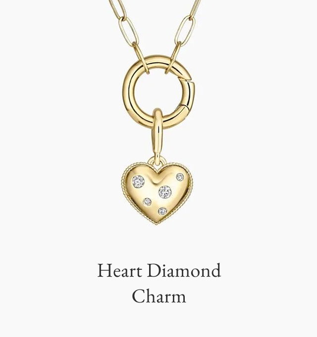 Heart Diamond Charm