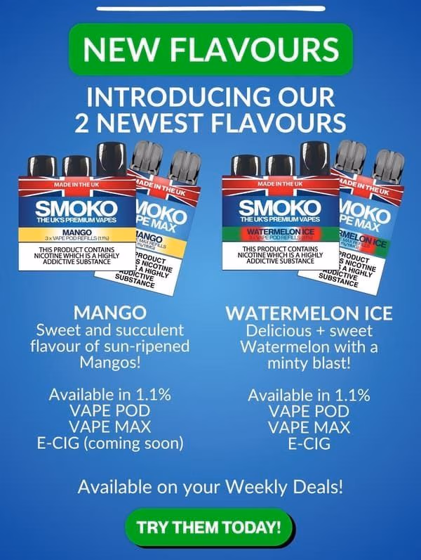 SMOKO VAPE POD Refills Weekly Deals