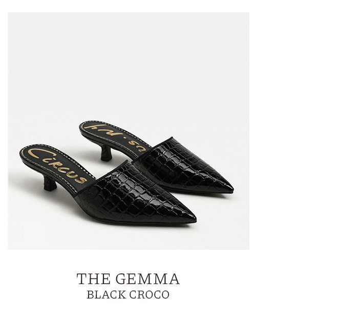 The Gemma | Black Croco